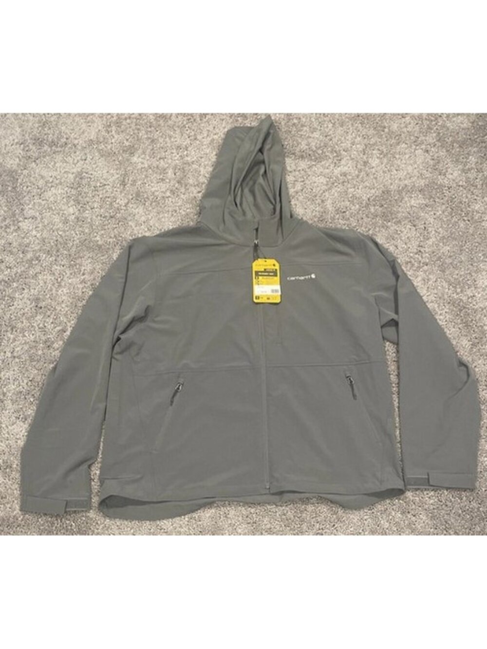 Carhartt Men’s Rain Defender Relaxed Fit Lightweight Jacket Size 2XL Gray